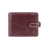 Коричневий чоловічий гаманець на кнопці Visconti TSC47 Riccardo (Brown)