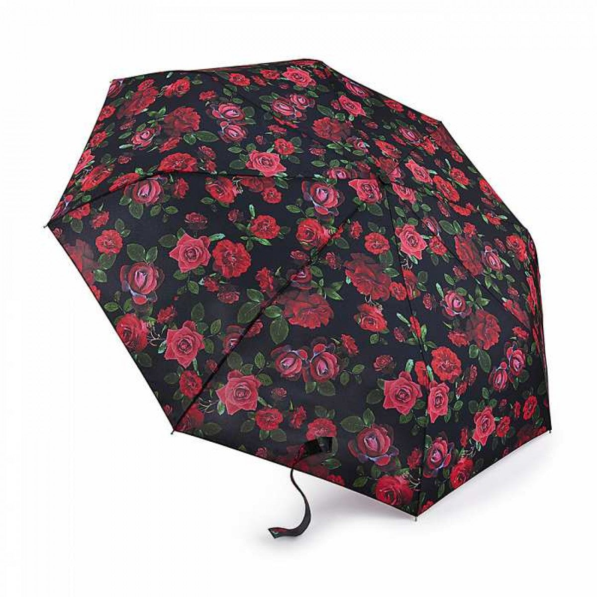 Зонт женский Fulton Minilite-2 L354 Dark Romance (Красные розы)