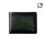 Темно-зелений вінтажний чоловічий гаманець Visconti AT63 Roland (Burnish Green)