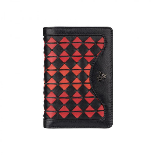 Жіночий чорно-бордовий гаманець Visconti  BR75 Cecile (Black/Cherry)
