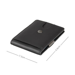 Чорно-синій чоловічий гаманець із затиском Visconti VSL57 Tap'n'Go (Black/Cobalt)