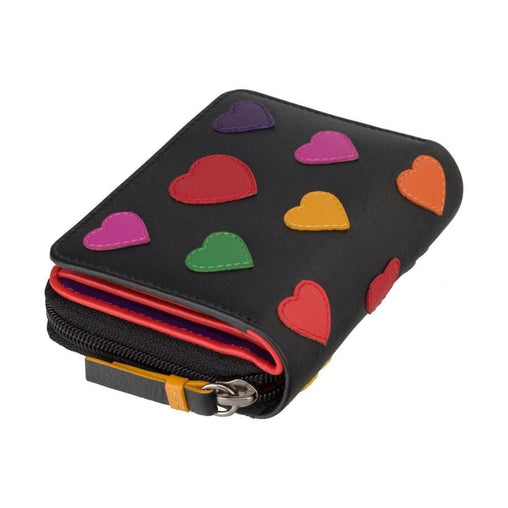 Маленький жіночий гаманець із сердечками LV6 Desire (Black/Multi)