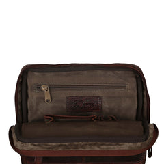 Мужская сумка на плечо  Ashwood G33 BRANDY (Бренди)