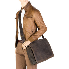 Велика коричнева сумка Visconti 16054 XL Harward (oil brown)