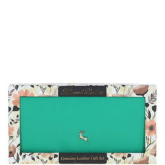 Жіночий гаманець на кнопці ASHWOOD J56 GUMDROP-GREEN (Бірюзовий)