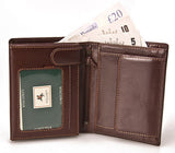 Коричневый мужской кошелек без застежки Visconti MZ3 Milan (Brown)