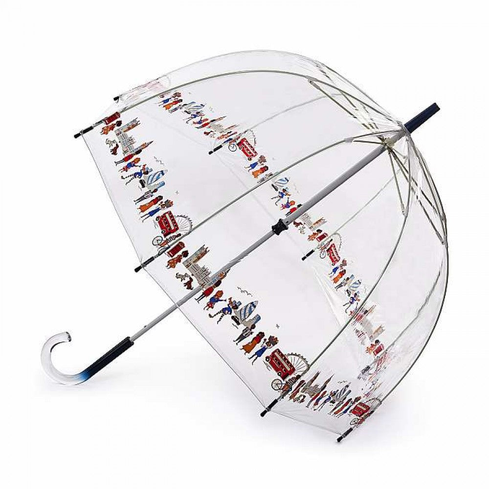 Дизайнерський жіночий парасолька-тростина Cath Kidston by Fulton L546 Birdcage-2 London People (Люди Лондона)