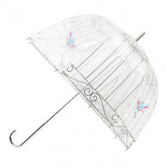 Дизайнерский женский зонт-трость прозрачный LULU GUINNESS BY FULTON L719 BIRDCAGE (ПТИЧКА В КЛЕТКЕ)