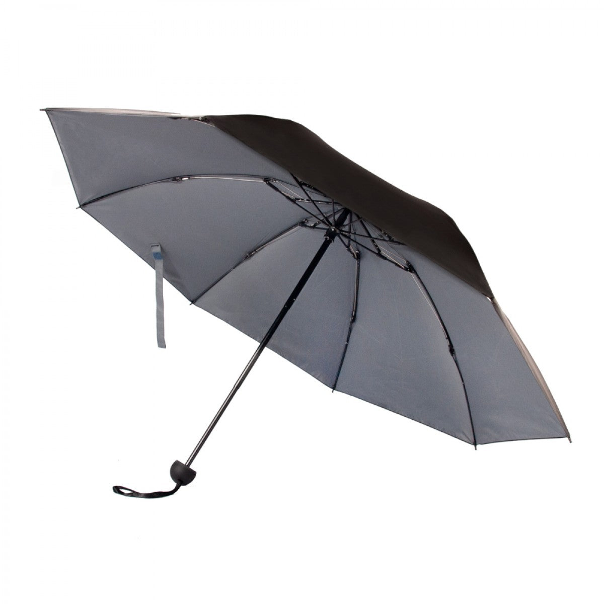Зонт женский Fulton L930 Mini Invertor-1 Black & Charcoal (Чорный-Угольный)