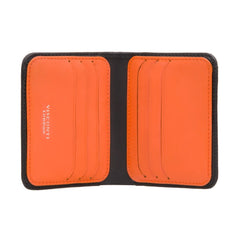 Компактный черно-оранжевый мужской кошелек Visconti VSL34 Black/Orange