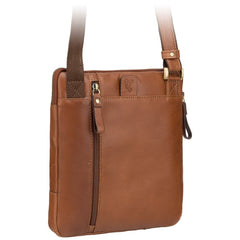 Светло-коричневая мужская сумка на плечо Visconti ML20 Roy (Tan) - гладкая кожа -  Visconti