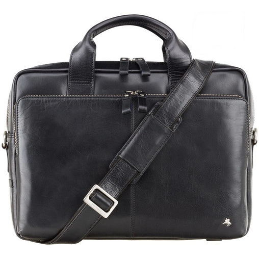 Черная сумка для ноутбука 15" Visconti ML31 Hugo с защитой RFID (black) -  Visconti