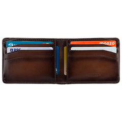 Коричневий чоловічий гаманець Visconti MT90 B/TAN