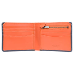 Сине-оранжевый мужской кошелек Visconti PLR72 Segesta (Steel Blue/Orange) -  Visconti