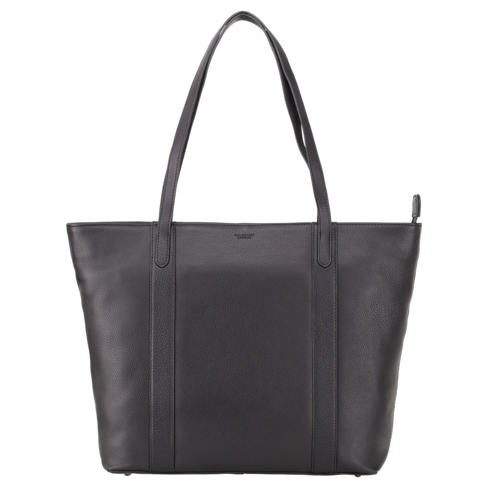 Женская черная сумка Visconti PLT20 Sophia (Carbon Black) с секцией для ноутбука 13" -  Visconti