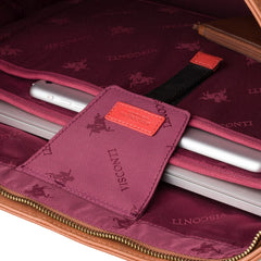 Женская коричневая сумка Visconti PLT20 Sophia (Tan) с секцией для ноутбука 13