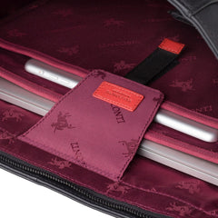 Женская черная сумка Visconti PLT20 Sophia (Carbon Black) с секцией для ноутбука 13