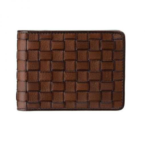 Темно-коричневий вінтажний чоловічий гаманець без монетниці Visconti PT105 Sergio (TAN/BRN)