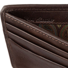 Темно-коричневый винтажный мужской кошелек без монетницы Visconti PT105 Sergio (TAN/BRN)