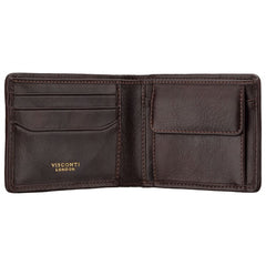 Коричневий вінтажний чоловічий гаманець Visconti PT107 Sergio (TAN/BRN)