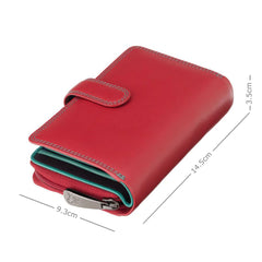 Жіночий червоний гаманець Visconti R13 RED/RHUMBA