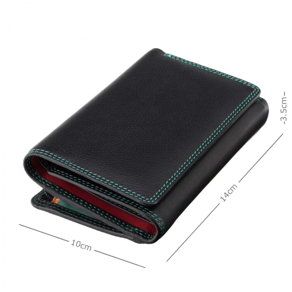 Черный женский кошелек Visconti RB43 BLK/RHUMBA – Viscontibags