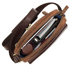 Мужская сумка на плечо Visconti TC70 - Vesper A5 (Oil Tan) -  Visconti