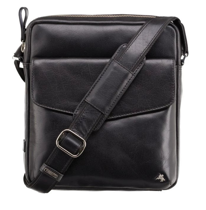 Мужская сумка на плечо Visconti ML36 - Vesper A5 (Black) -  Visconti