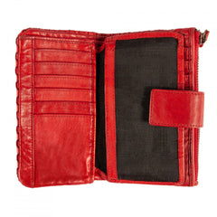 Червоний жіночий гаманець ASHWOOD D83 red