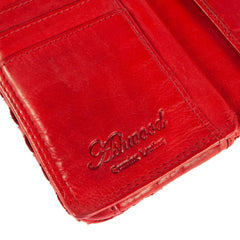 Красный женский кошелек ASHWOOD D83 red