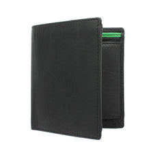 Мужской кошелек с зелено-синим декором Visconti BD22 Dr. No (Black/Green) -  Visconti