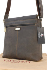 Мужская сумка на плечо Visconti 16071 Aspin (Оil Brown) -  Visconti