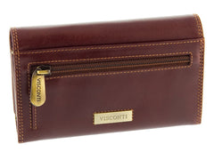 Классический коричневый женский кошелек Visconti MZ12 Maria (Brown) -  Visconti