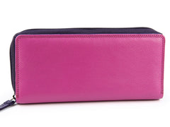 Большой розовый женский кошелек Visconti RB55 Honolulu (Berry/Multi) -  Visconti
