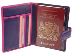Обложка на паспорт Visconti RB75 - Sumba (berry multi) -  Visconti