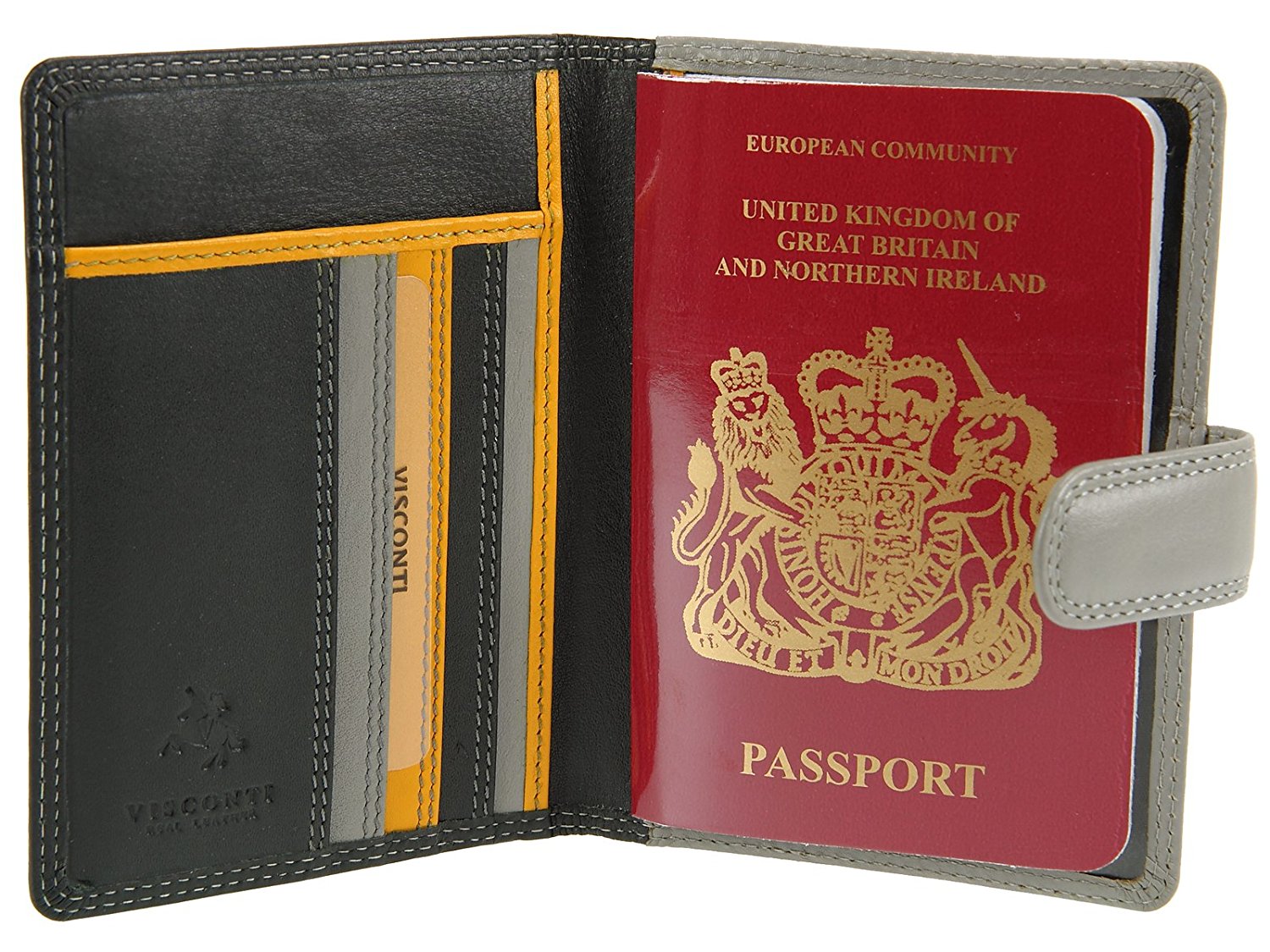 Обложка на паспорт Visconti RB75 - Sumba (black multi) -  Visconti