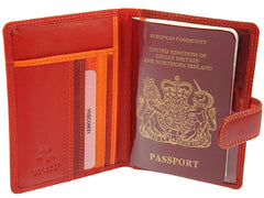 Обложка на паспорт Visconti RB75 - Sumba (red multi) -  Visconti