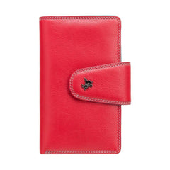 Красный женский кошелек на кнопке Visconti SP30 RED M - Ylang -  Visconti