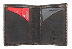 Маленький кошелек Visconti VSL21 Saber с защитой RFID (oil-brown) -  Visconti
