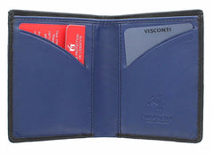 Маленький кошелек Visconti VSL21 Saber с защитой RFID (black-cobalt) -  Visconti