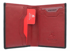 Маленький кошелек Visconti VSL26 Javelin с защитой RFID (black-red) -  Visconti