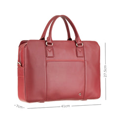 Червона сумка портфель для ноутбука 13
